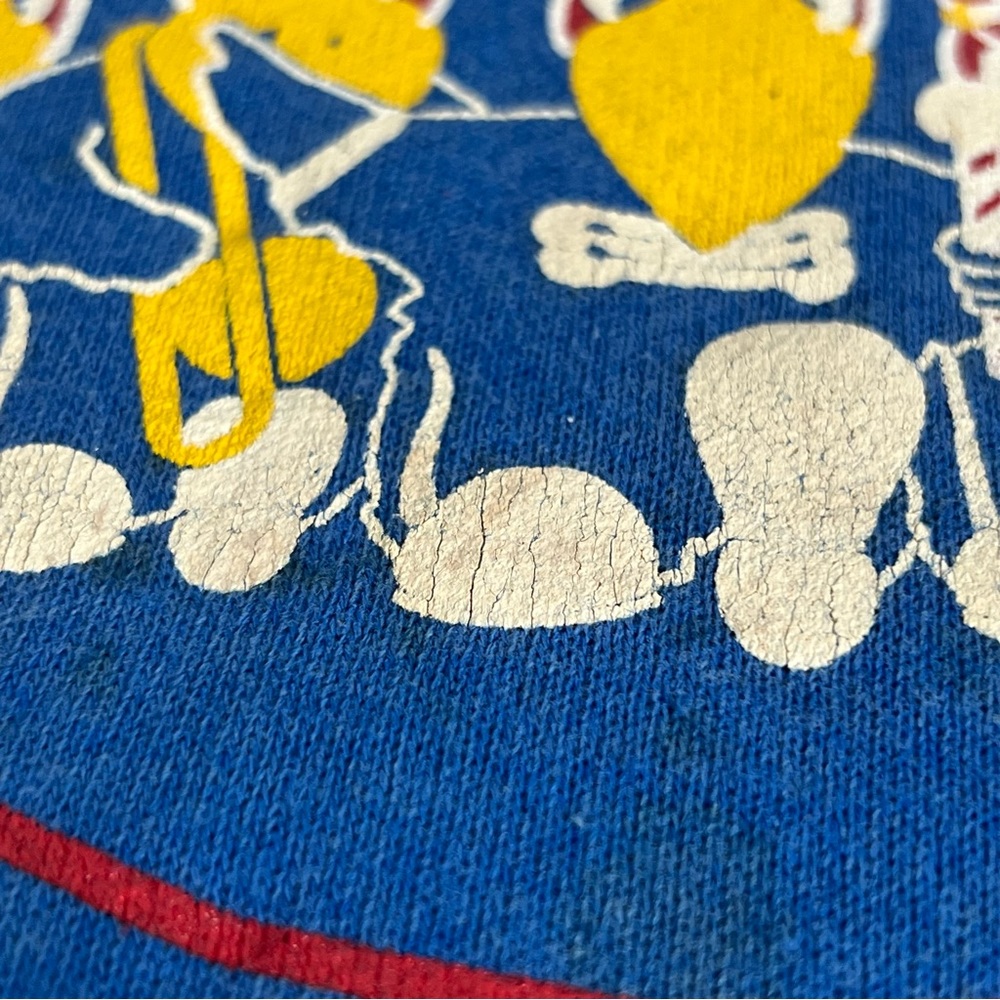Vtg University of Kansas KU Jayhawks Band Parent Pullover Sweatshirt Crewneck L - Picture 9 of 12